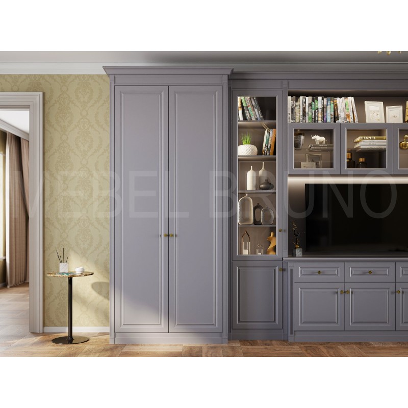 Стенка Мерс с тв-зоной