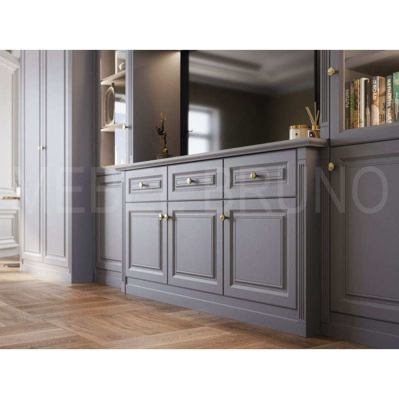 Стенка Мерс с тв-зоной